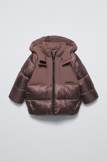 CAZADORA ACOLCHADA WATER REPELLENT - Chocolate de Zara