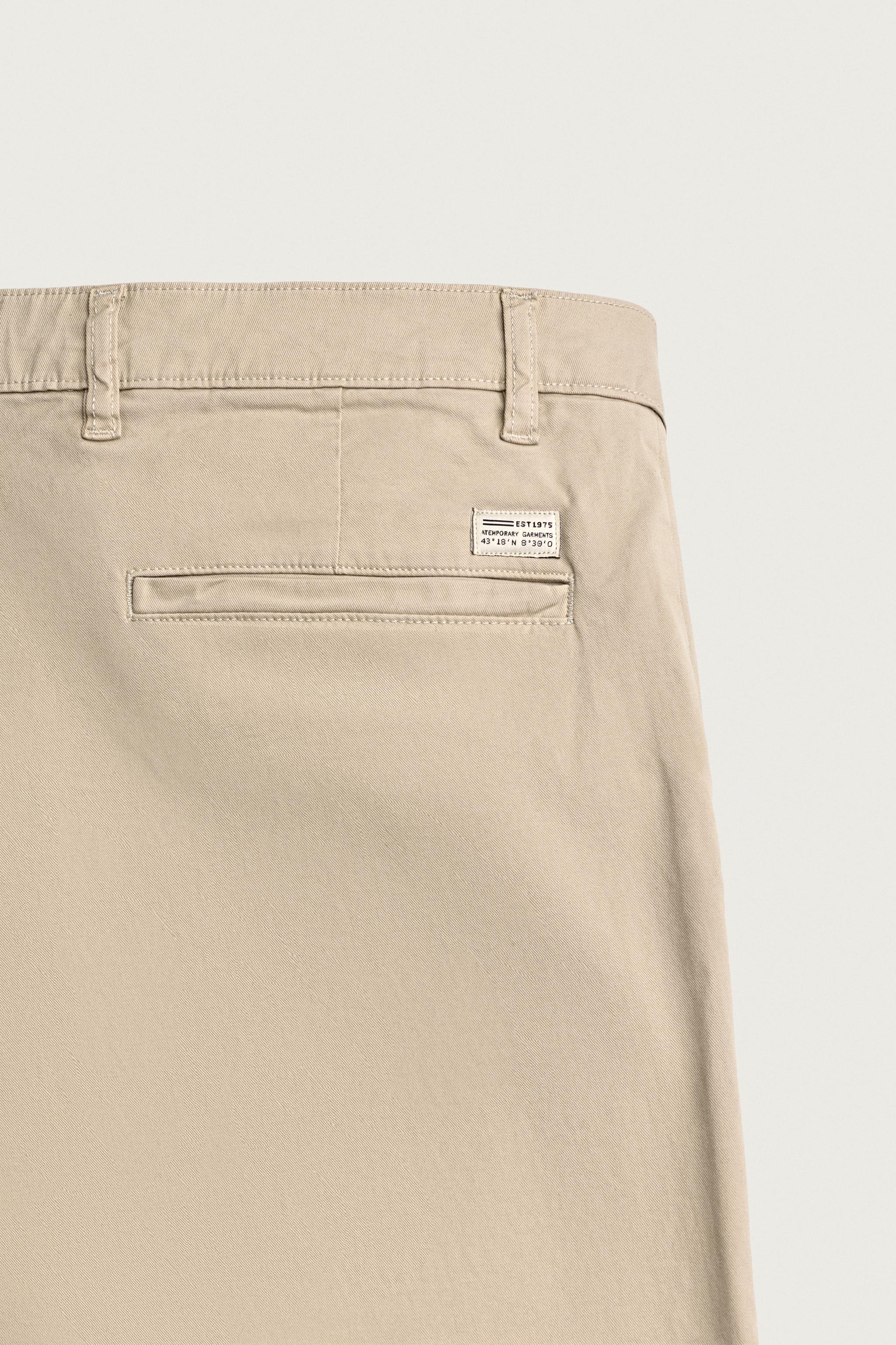 Мужские брюки Zara SKINNY FIT CHINO PANTS — фото 4