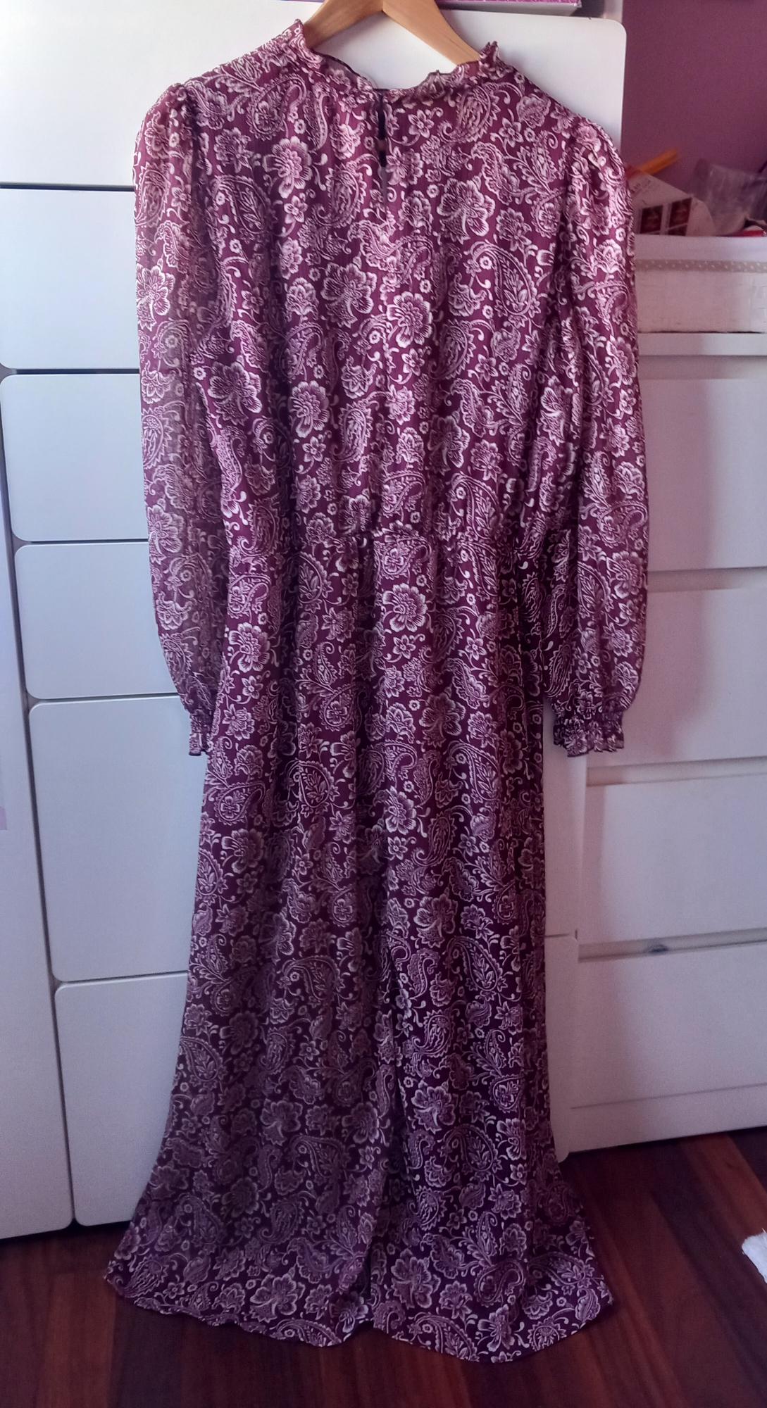 PRINTED DRESS WITH BELT - Image 2
