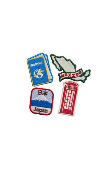 TRAVEL PATCHES SET (SET OF 4) - Multicoloured by Zara
