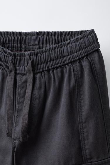 PANTALON FLUIDE CARGO - Gris anthracite de Zara - Image 2