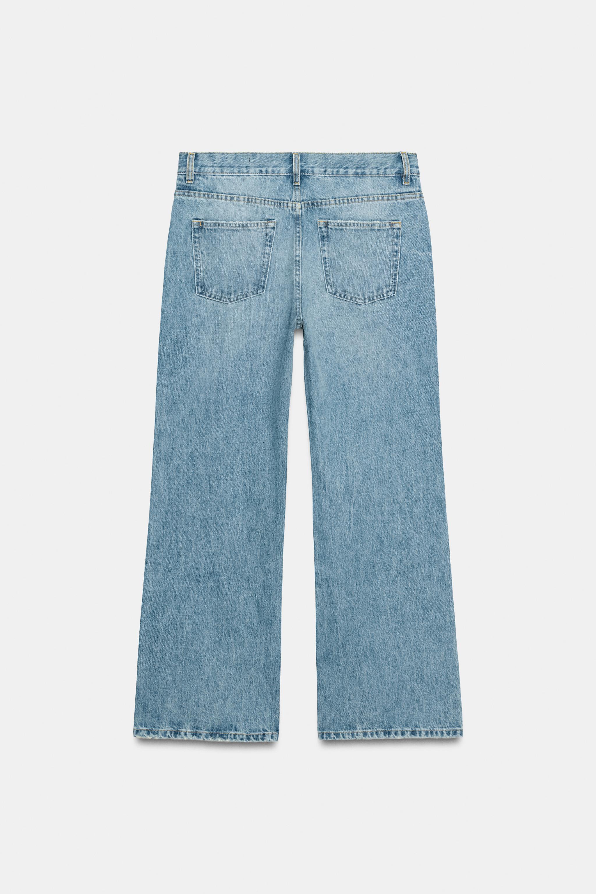 Женские джинсы Zara ZW COLLECTION LOW-RISE RELAXED FLARE JEANS — фото 6