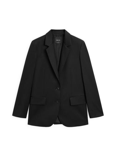 Americana dos botones lana extrafina - Negro de Zara