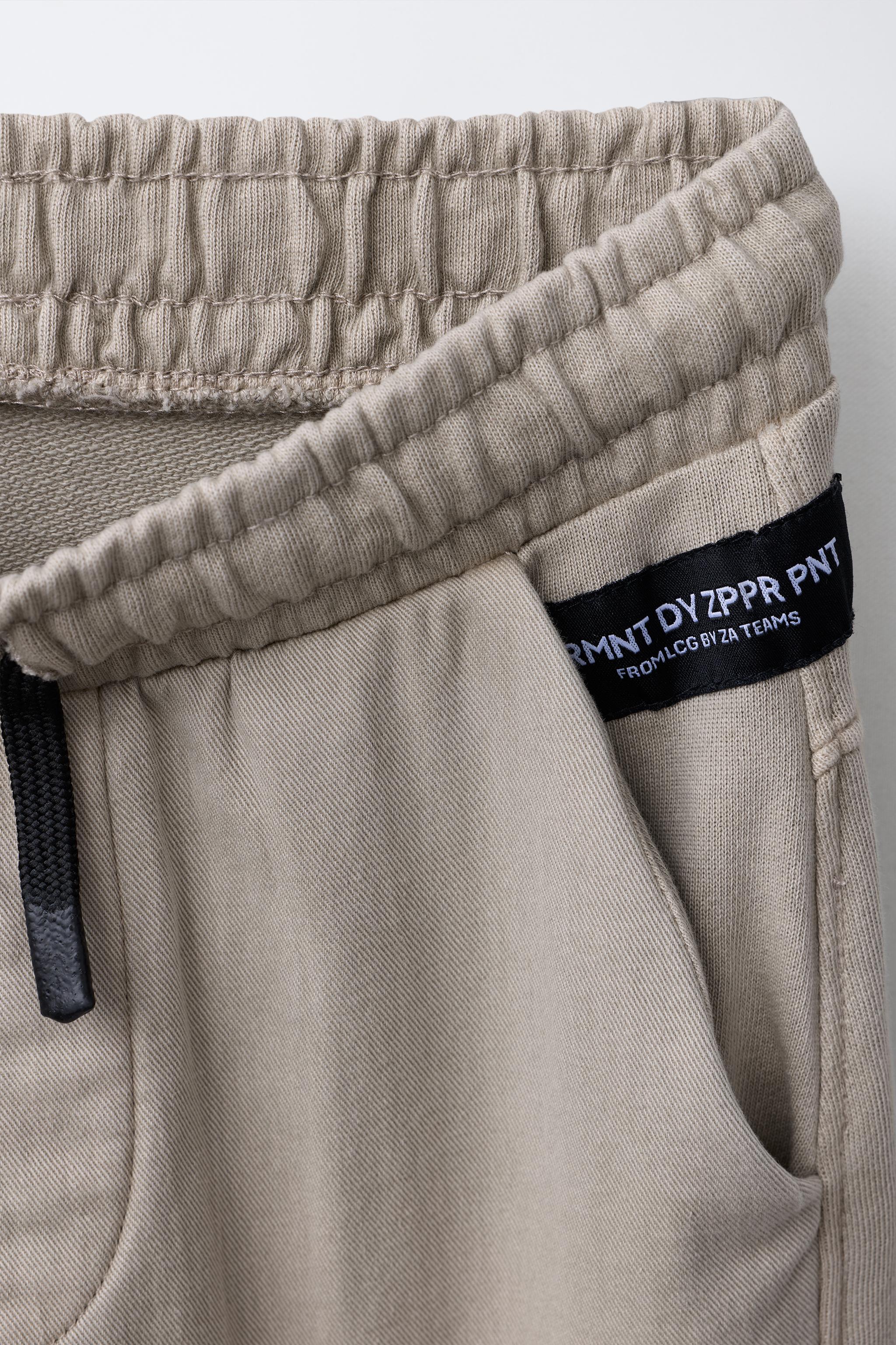 JOGGER PANTS WITH ZIPPERS - Dark anthracite | ZARA Canada