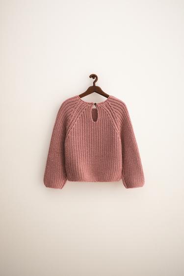 ZARA TIMELESS - PULL EN MAILLE FLEURS BRODÉES - Rose moyen de Zara - Image 1
