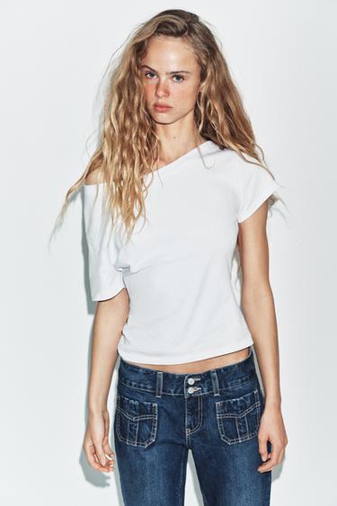 HEAVY COTTON SHORT SLEEVE T-SHIRT - White by Zara