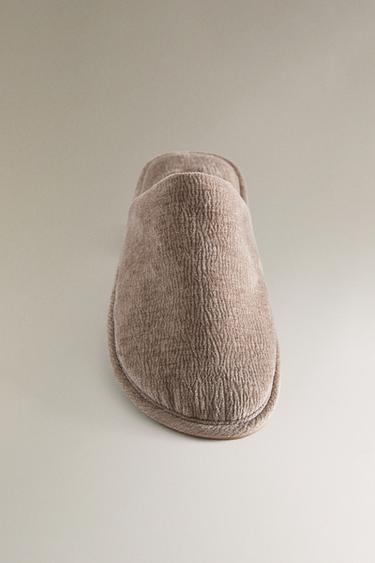 VELVET MULE SLIPPERS - Brown by Zara - Image 4