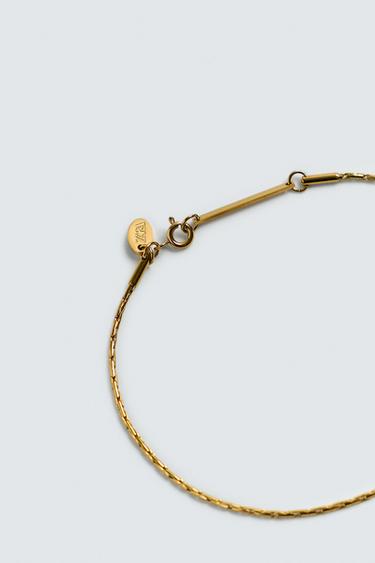 STAINLESS STEEL CHAIN LINK BRACELET - Gold by Zara - Image 2