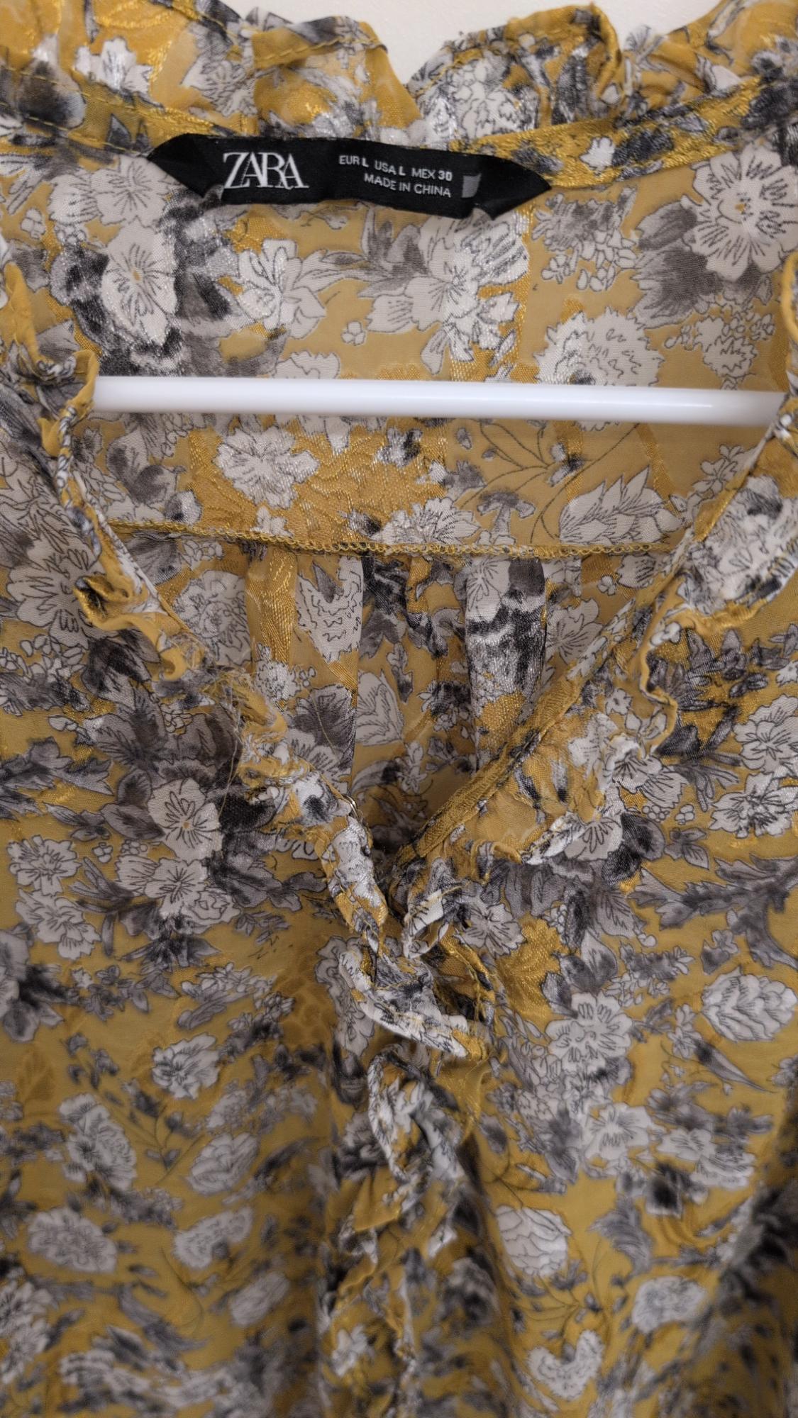 FLORAL JACQUARD PRINT BLOUSE - Image 2