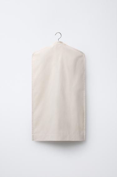 Zara 100% COTTON GARMENT BAG - Ecru - Image 0