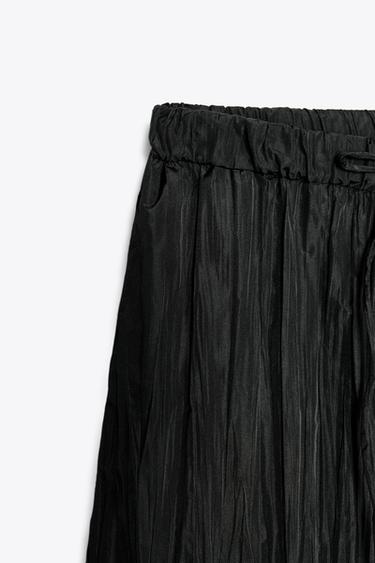 BERMUDA PLISSÉE ZW COLLECTION - Noir de Zara - Image 9