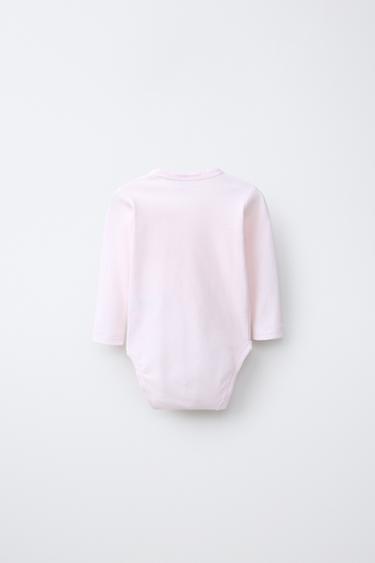 3-PACK RIB KIMONO NECK BODYSUITS - Pink by Zara - Image 2