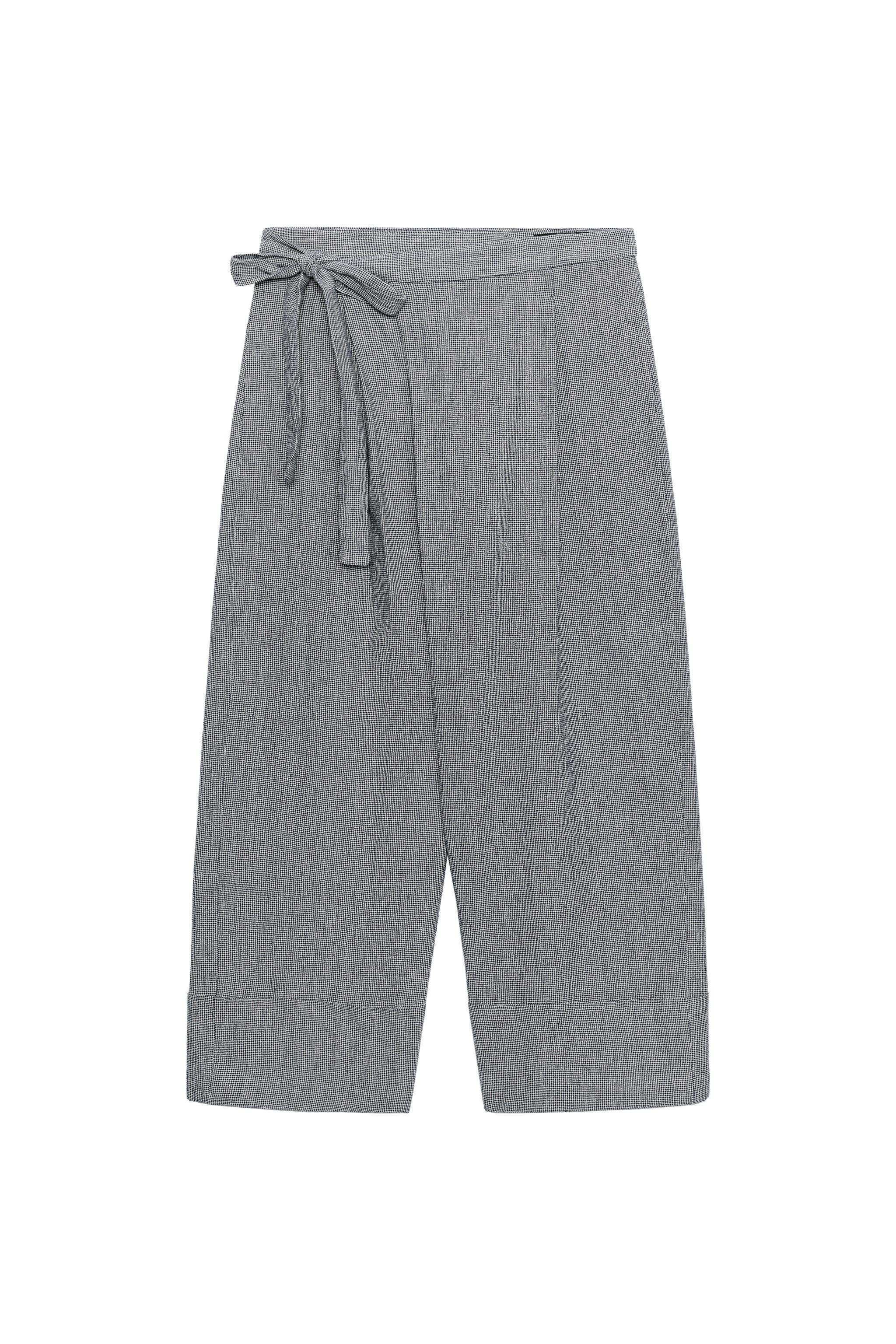 HOUNDSTOOTH WRAP PANTS ZW COLLECTION