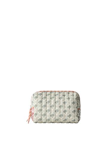 FLORAL TOILETRY BAG - Ecru White by Zara