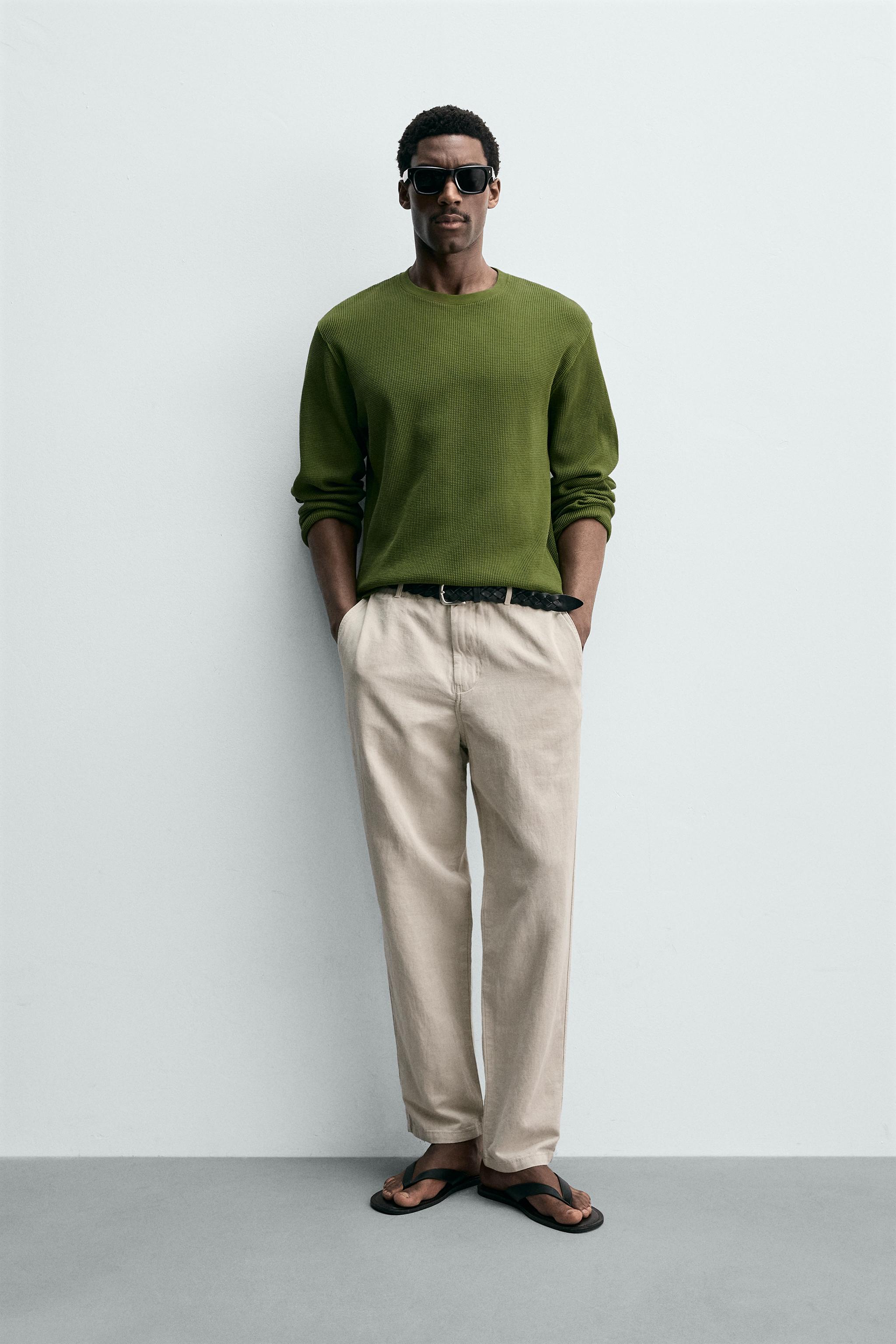 スーツ zara gray wide slacks STRETCH SUIT PANTS - Gray | ZARA United States
