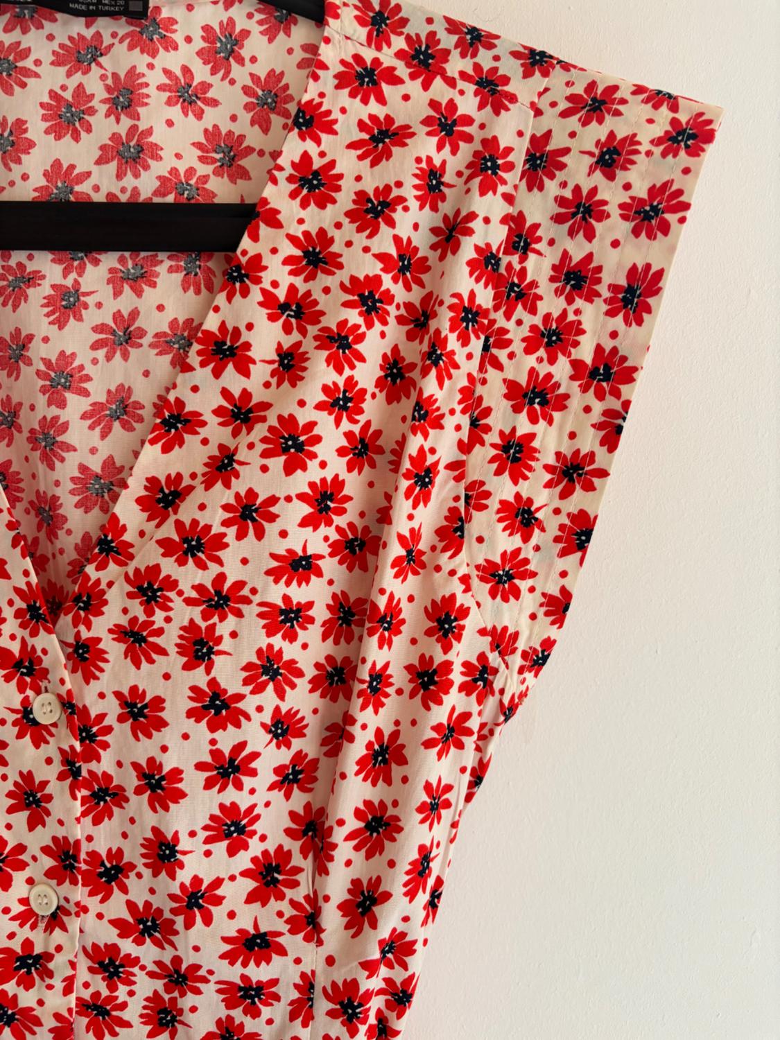 PRINTED JUMPSUIT WITH BELT - Image 2
