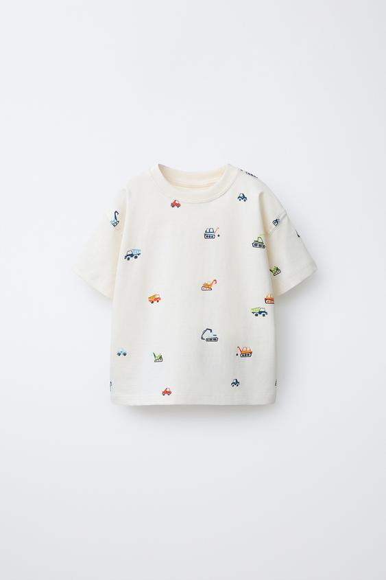 PRINTED T-SHIRT - White by Zara - Image 0
