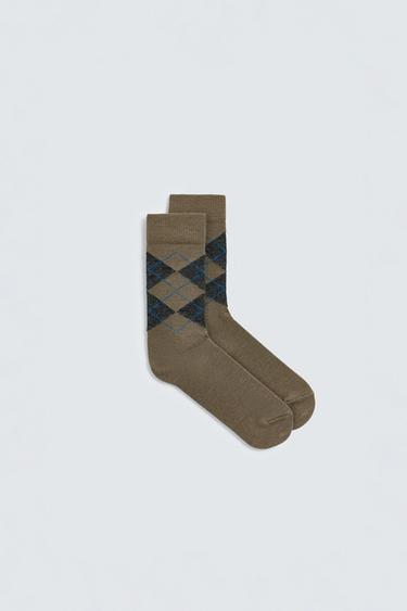 ARGYLE WOOL SOCKS - various by Zara