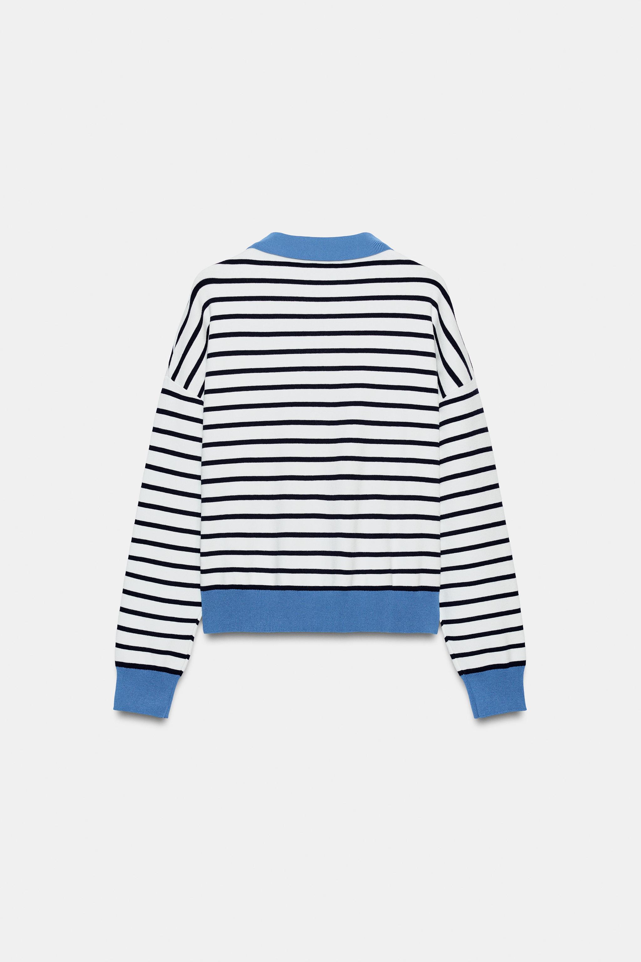 STRIPED KNIT POLO