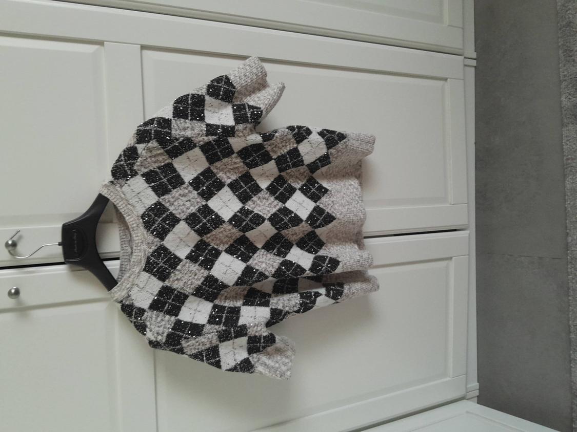 ARGYLE SEQUIN KNIT SWEATER - Image 5