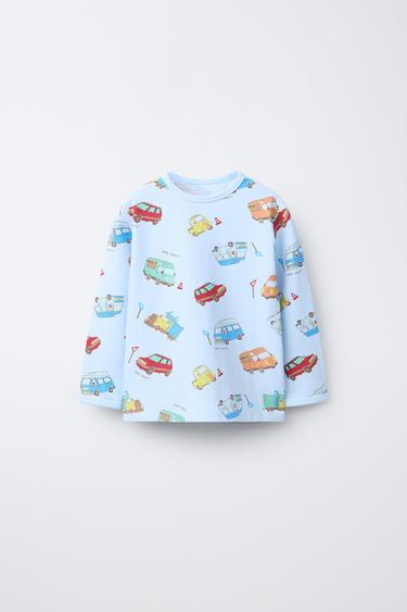 1 1/2-6 YEARS/ CAR PRINT PYJAMAS - Blue by Zara - Image 1