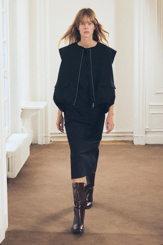 ZW COLLECTION OVERSIZE WAISTCOAT Black ZARA United Kingdom