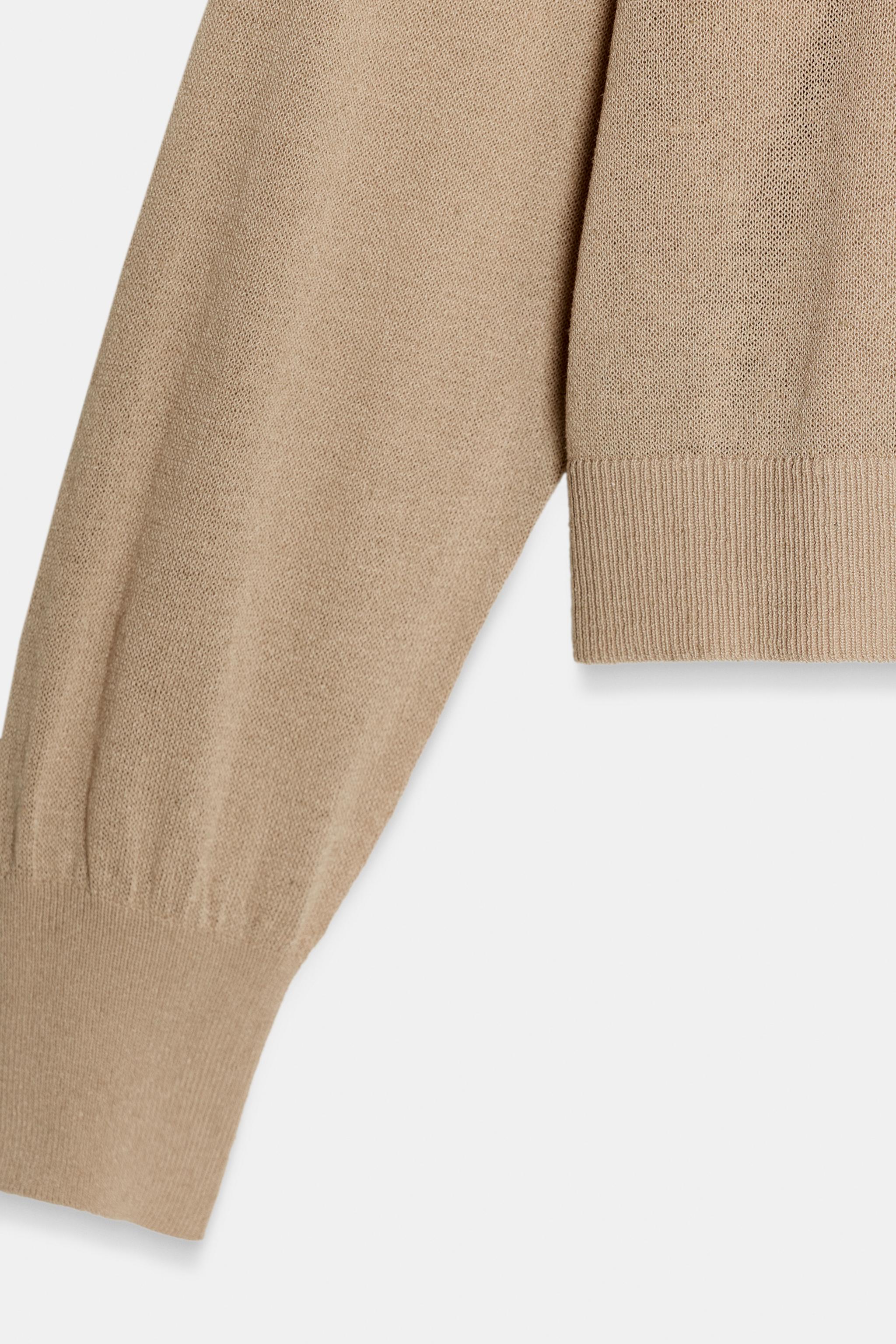 ファインニットVネックセーター - パステルブルー | ZARA Japan / 日本