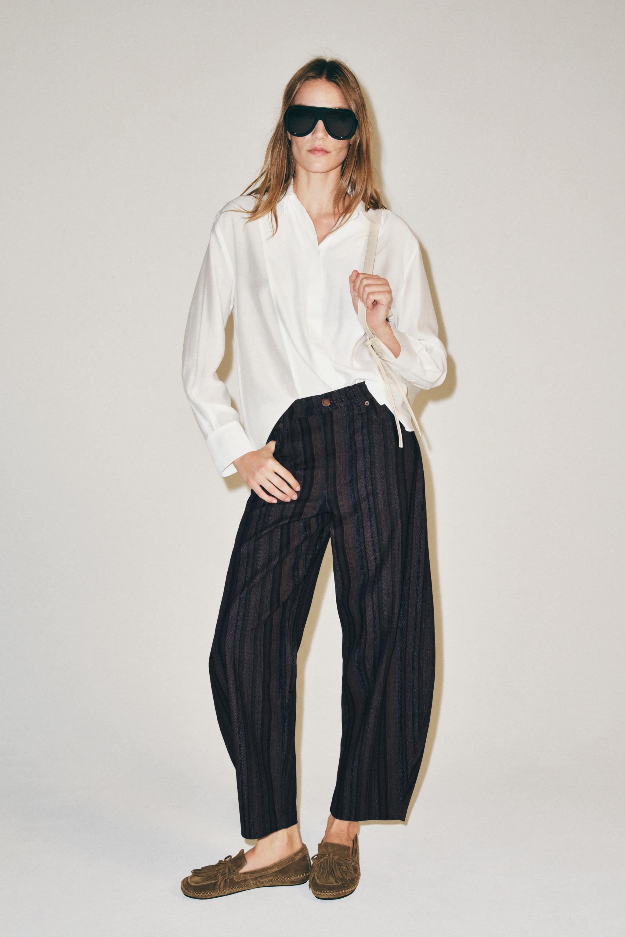 Женские туфли Zara FRINGED SUEDE LOAFERS