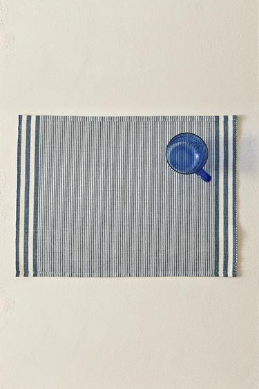 STRIPED PLACEMAT (PACK OF 2) - Blue by Zara