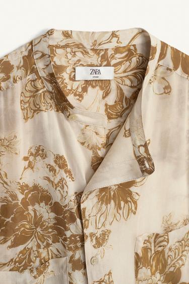 FLUID FLORAL PRINT SHIRT - Printed by Zara - Image 6