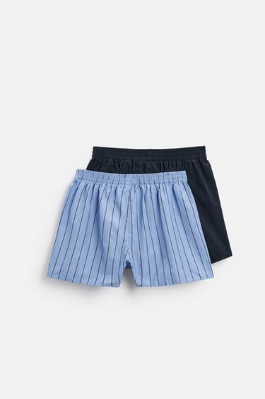 PACK OF 2 CONTRAST POPLIN BOXERS - various by Zara - Image 1