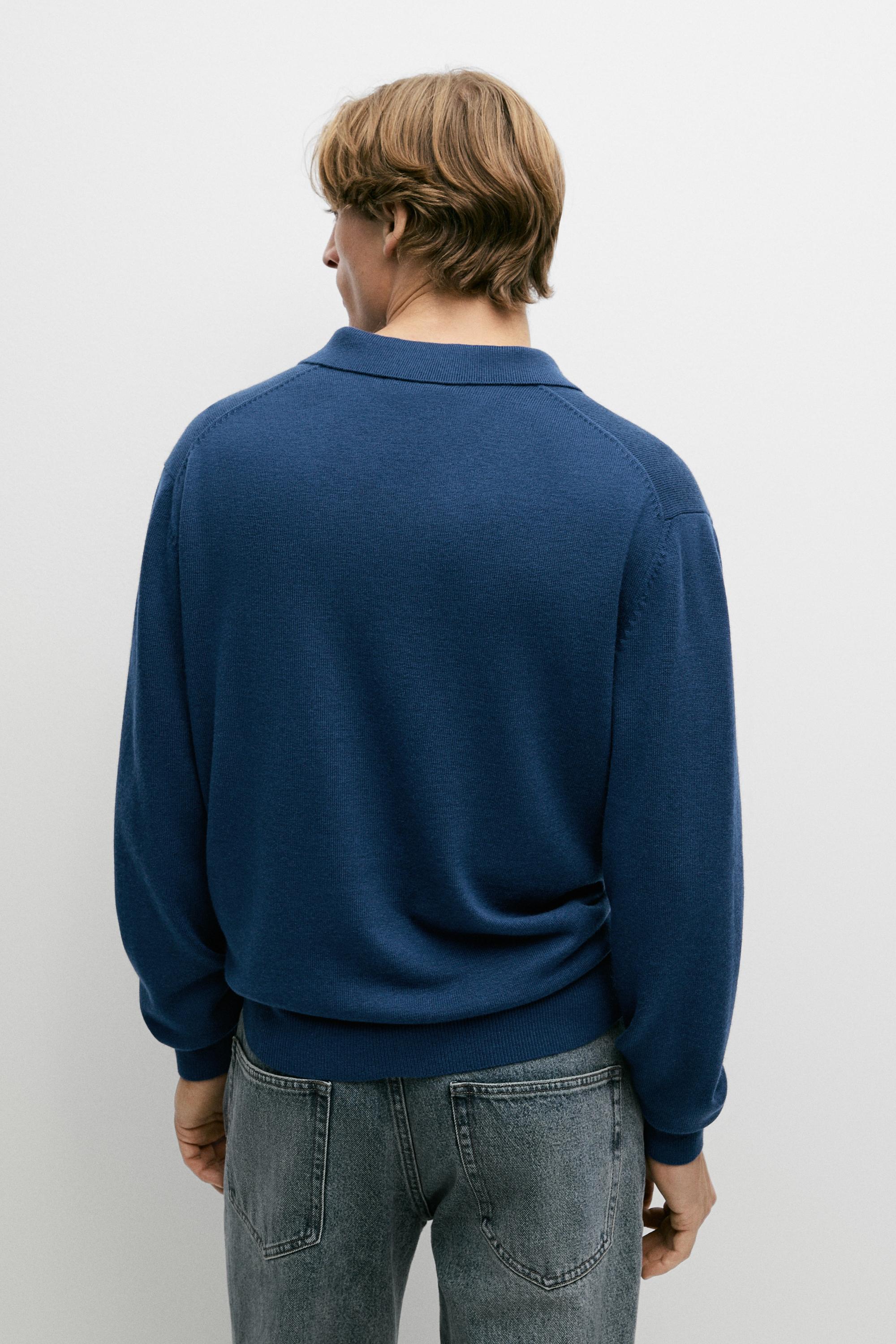 Pull polo en maille