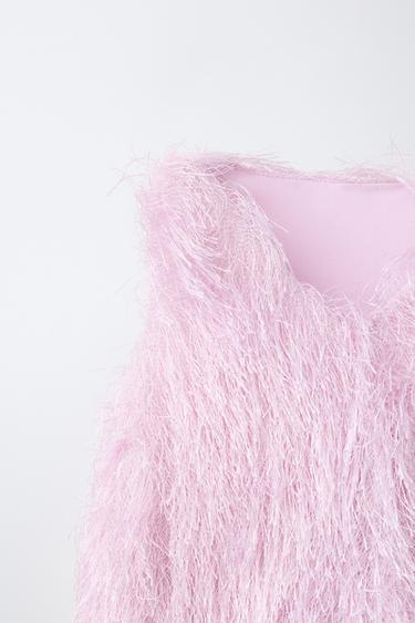 FRINGED DRESS - Pink by Zara - Image 3