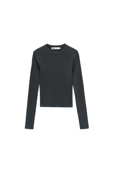 SHOULDER PAD KNIT SWEATER