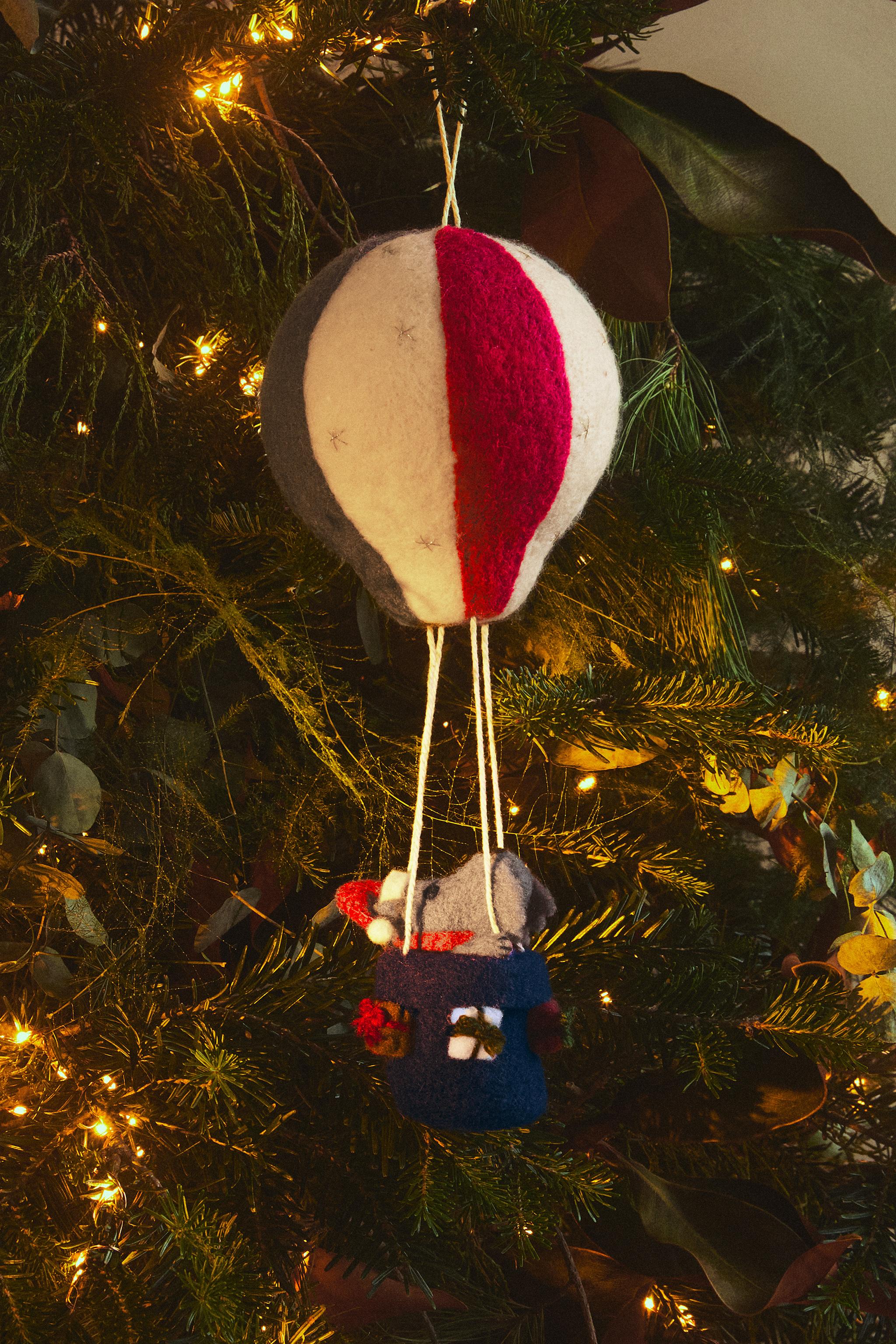 ORNEMENT SAPIN MONTGOLFIÈRE NOËL