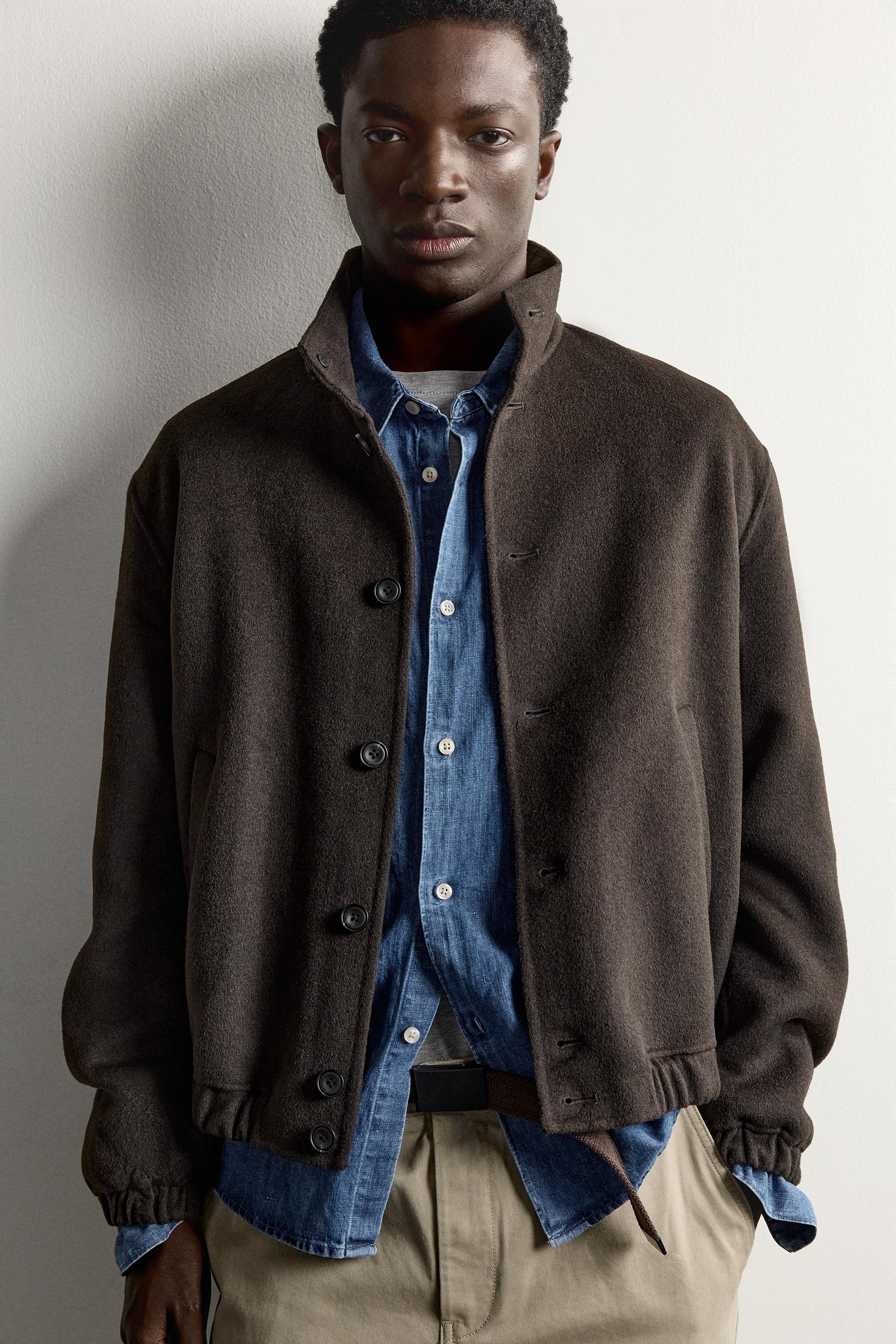 DOUBLE-FACED WOOL-BLEND JACKET