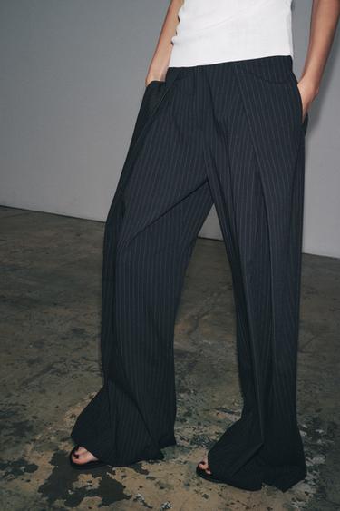 PANTALON À RAYURES TENNIS ZW COLLECTION - rayures de Zara - Image 1