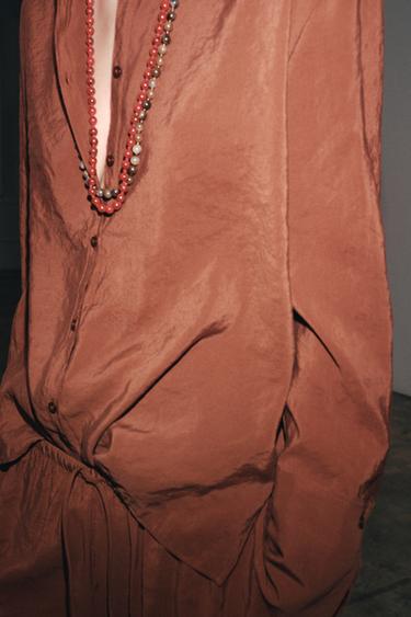 CHEMISE FLUIDE ZW COLLECTION - Caramel de Zara - Image 8