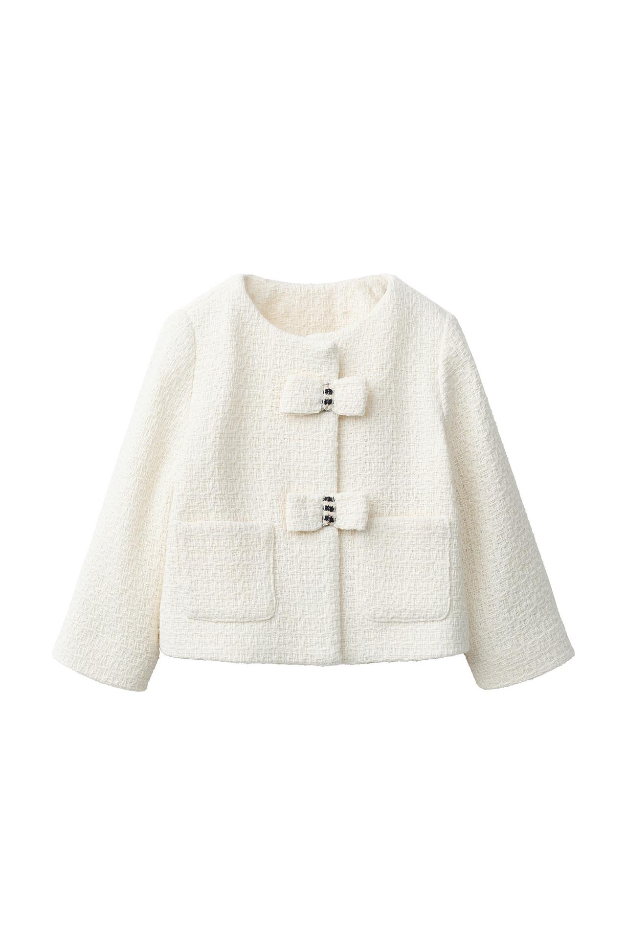 BOWS TEXTURED JACKET