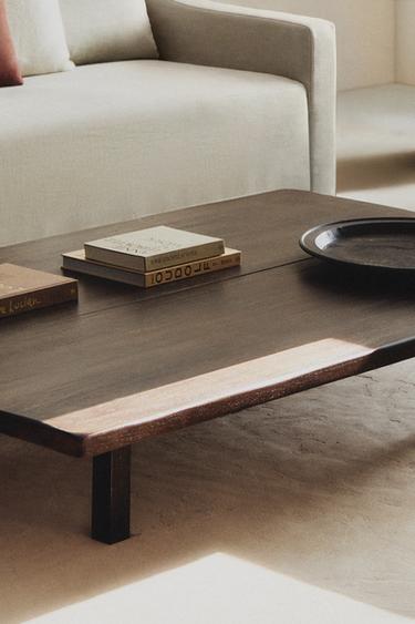 LOW-LEG COFFEE TABLE - Dark brown by Zara