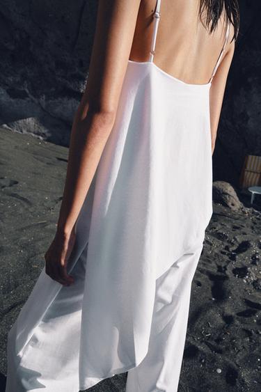 ASYMMETRIC HEAVY COTTON TOP - White by Zara - Image 2