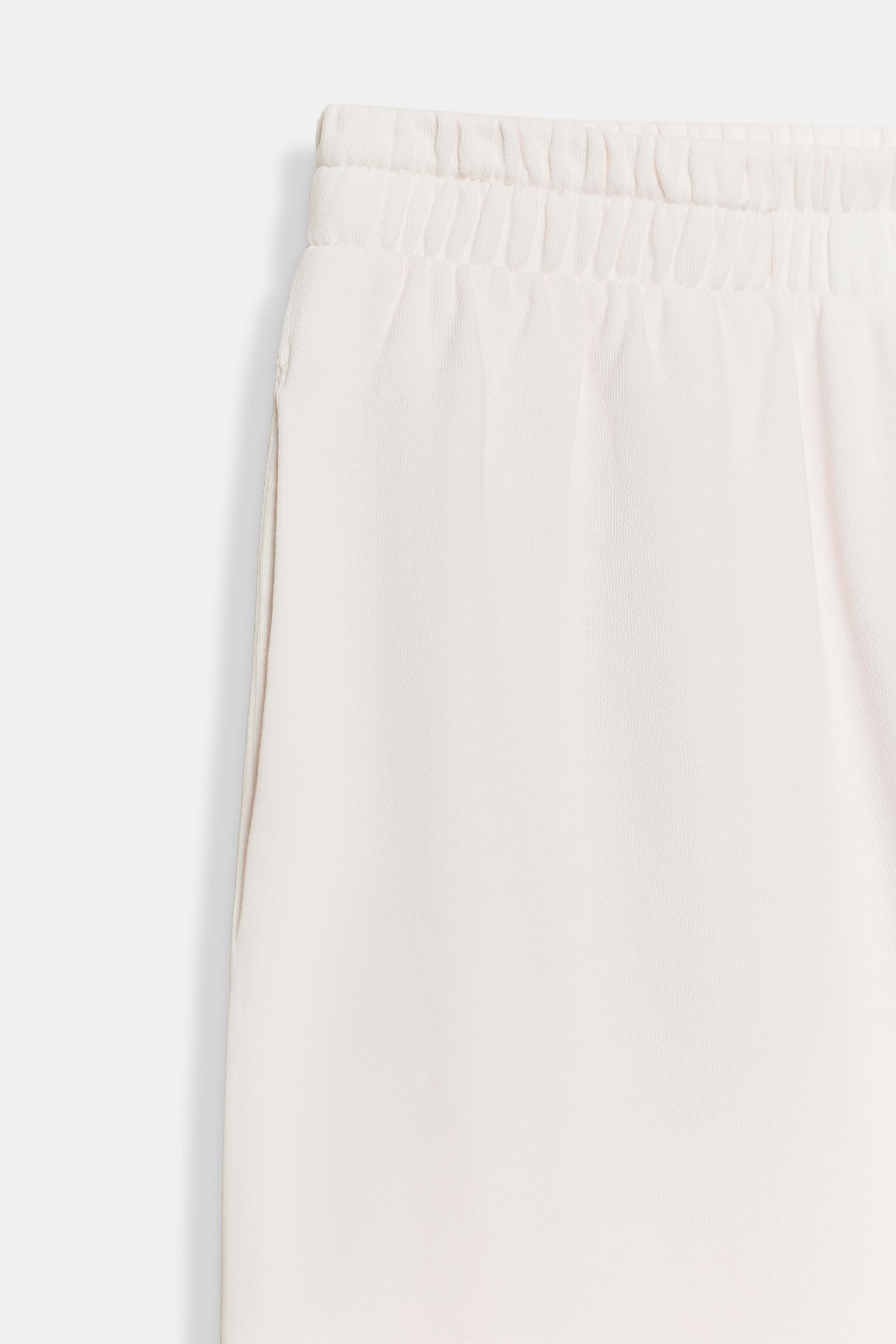 WASHED EFFECT WIDE LEG PANTS