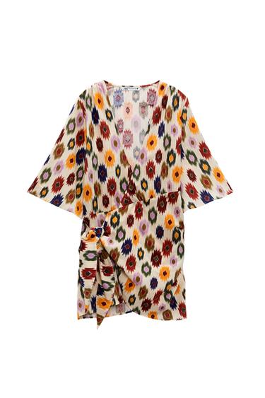 PRINTED MINI DRESS