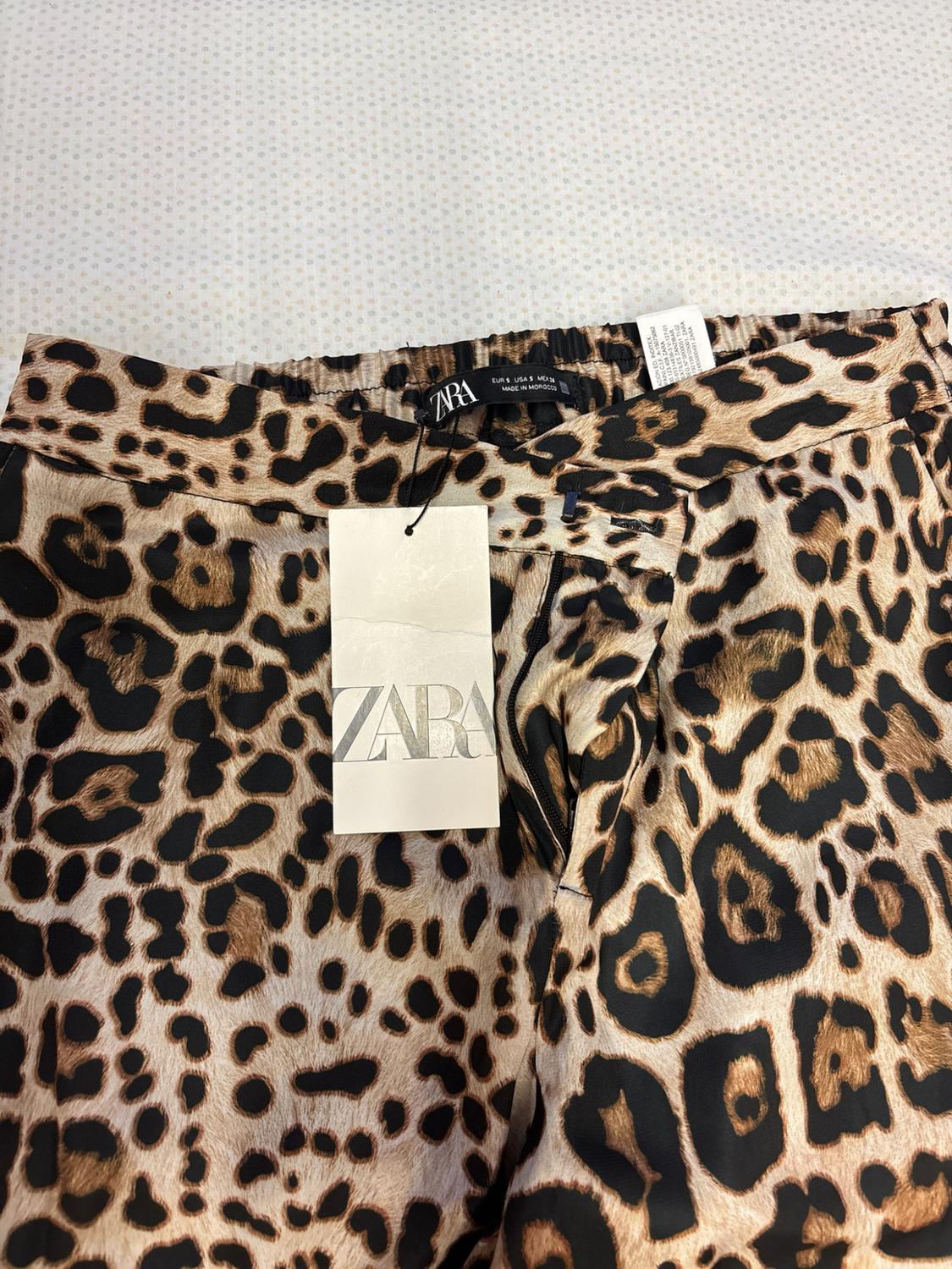 STRAIGHT FIT SNAKESKIN PRINT TROUSERS - Image 2