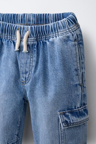 CARGO JOGGER JEANS - Mid-blue by Zara - Image 2