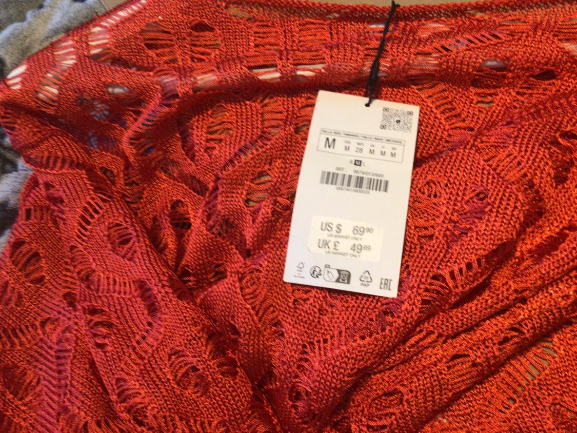 LONG OPEN-KNIT TUNIC WITH FRINGE - Image 3
