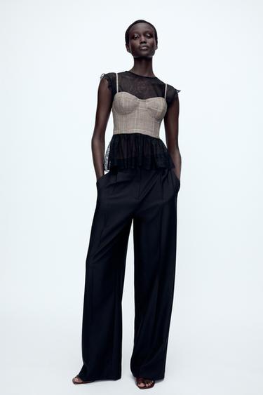 LACE TOP - Black by Zara - Image 0