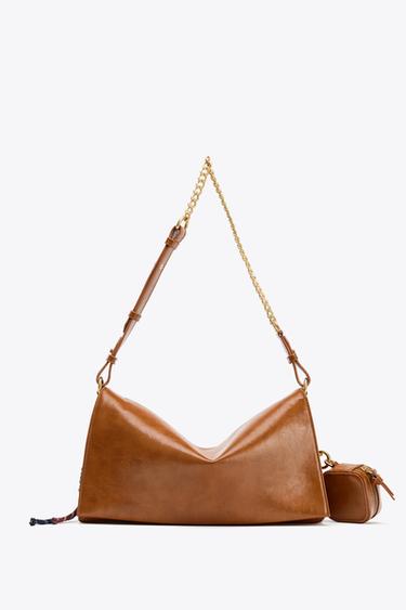 MULTI-CHARM BAG - Dark tan by Zara