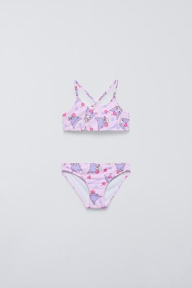 Bikini Zara Fille - Taille 140 (9-10 Ans) - Rose Avec étoiles - Neuf Avec étiquettes