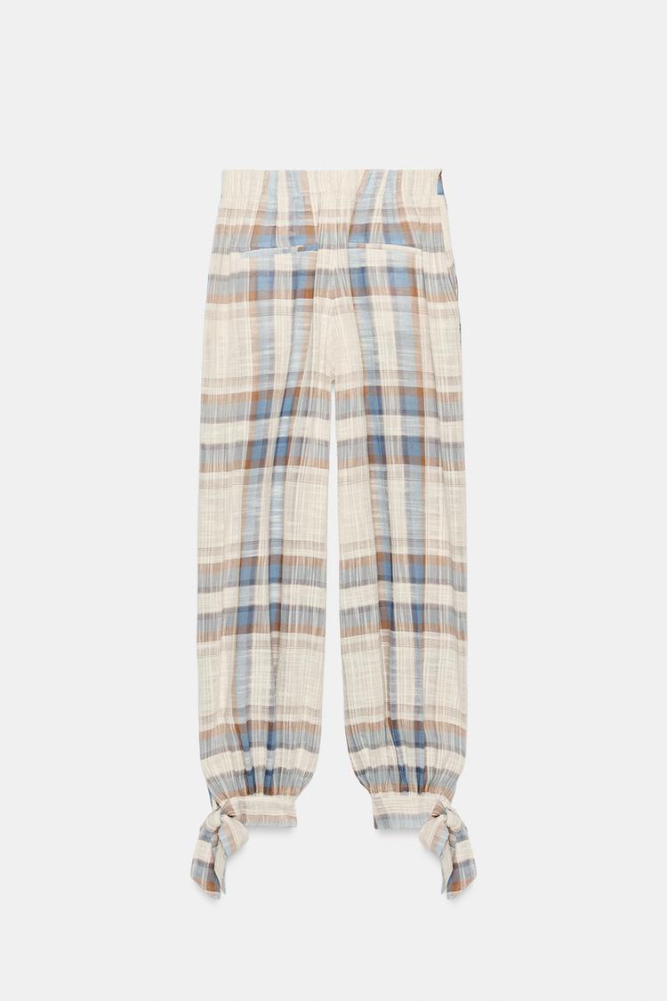 PANTALÓN SAROUEL A CUADROS CON MOÑOS 5